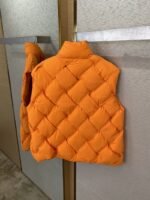 Bottega Veneta Braided Down Vest Orange - 图片 7