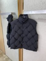 Bottega Veneta Braided Down Vest Black - 图片 7