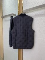 LV logo jacquard embroidered waistcoat black - 图片 6