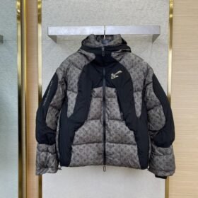 LV warm colour-changing jacquard down jacket
