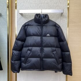 Balenciaga 3M Logo Down Jacket Black