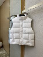 Balenciaga Flame Embroidered Down Vest White - 图片 5