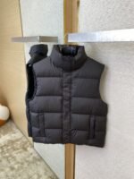Balenciaga Flame Embroidered Down Vest Black - 图片 7