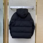 LV Logo Patchwork Hooded Cotton Jacket - 图片 2
