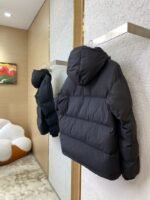 LV Logo Patchwork Hooded Cotton Jacket - 图片 4