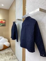 Dior Jacquard Lapel Cotton Jacket Coat - 图片 4
