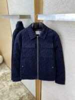 Dior Jacquard Lapel Cotton Jacket Coat - 图片 7