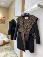 Fendi Double F Full Print Wool Coat - 图片 3