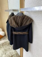 Fendi Double F Full Print Wool Coat - 图片 8