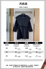 LV Mid-Length Poncho Cashmere Coat Black - 图片 10
