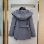 LV short cape cashmere coat grey - 图片 2