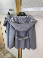 LV short cape cashmere coat grey - 图片 8