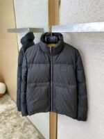Fendi Full Printed Rubber Label Down Jacket Black - 图片 7