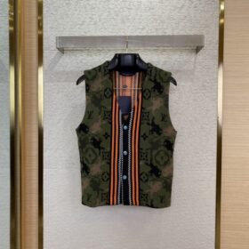 LV camouflage knitted waistcoat
