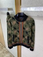 LV Camouflage Woolen Jacket Coat - 图片 7