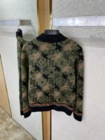 LV Camouflage Woolen Jacket Coat - 图片 8
