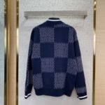 LV Checkered Knit Jacket Coat - 图片 2
