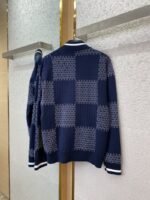 LV Checkered Knit Jacket Coat - 图片 6