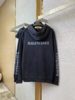 Balenciaga Blurred Letter Print Hooded Sweatshirt - 图片 6