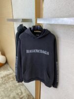 Balenciaga Blurred Letter Print Hooded Sweatshirt - 图片 7