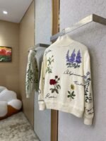 Dior Floral Embroidered Stand-Up Jumper - 图片 4