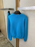 Dior Appliquéd Crew Neck Sweater Blue - 图片 8