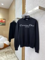 Dior Appliqué Crew Neck Sweater Black - 图片 3