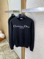 Dior Appliqué Crew Neck Sweater Black - 图片 7