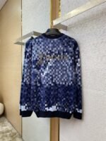 LV Gradient Mosaic Checkerboard Studded Crew Sweatshirt - 图片 6