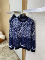 LV Gradient Mosaic Checkerboard Studded Crew Sweatshirt - 图片 7