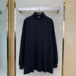 Balenciaga Double Ring Embroidered Turtleneck Pullover