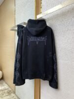Balenciaga Night Scene Printed Aged Hooded Sweatshirt - 图片 5