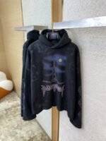 Balenciaga Night Scene Printed Aged Hooded Sweatshirt - 图片 6