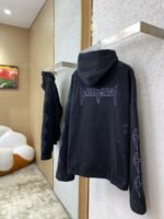 Balenciaga Night Scene Printed Aged Hooded Sweatshirt - 图片 7