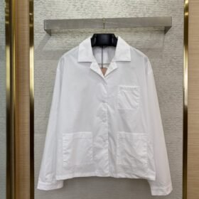 Miu Miu Logo Embroidered Shirt