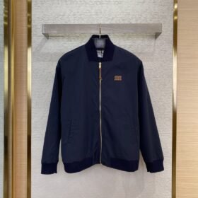 Miu Miu Applique Logo Jacket Jacket