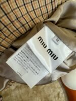 Miu Miu Logo Patch Stand-Up Collar Jacket - 图片 9