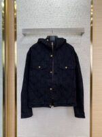 LV Burnout Hooded Denim Jacket