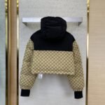 Gucci Full Print Jacquard Removable Down Jacket Brown - 图片 4