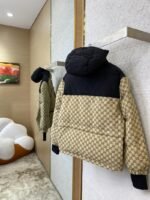 Gucci Full Print Jacquard Removable Down Jacket Brown - 图片 6