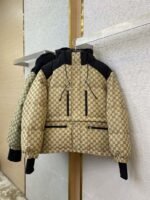 Gucci Full Print Jacquard Removable Down Jacket Brown - 图片 7