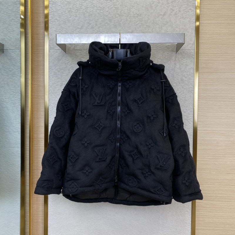 wsxc1731119071109_0.jpg LV Steel Printed Old Flower Down Jacket - 图片 1
