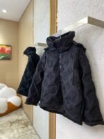 LV Steel Printed Old Flower Down Jacket - 图片 3