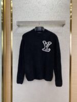 LV Logo Appliqu?? Sweater Black
