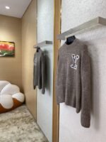 LV logo appliqu??d jumper grey - 图片 3