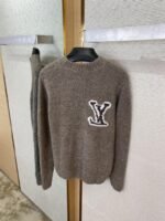 LV logo appliqu??d jumper grey - 图片 8