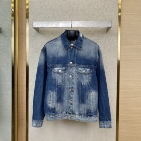 Balenciaga Printed Denim Jacket