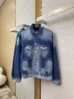 Balenciaga Printed Denim Jacket - 图片 4