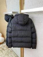 Miu Miu Logo Embroidered Hooded Down Coat Jacket - 图片 8