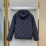 LV logo embroidered jacquard cotton jacket - 图片 2
